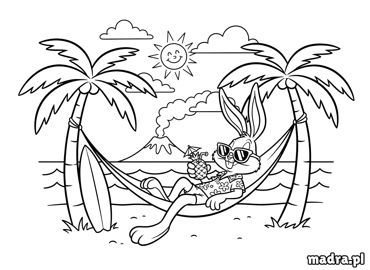 kolorowanka wakacje