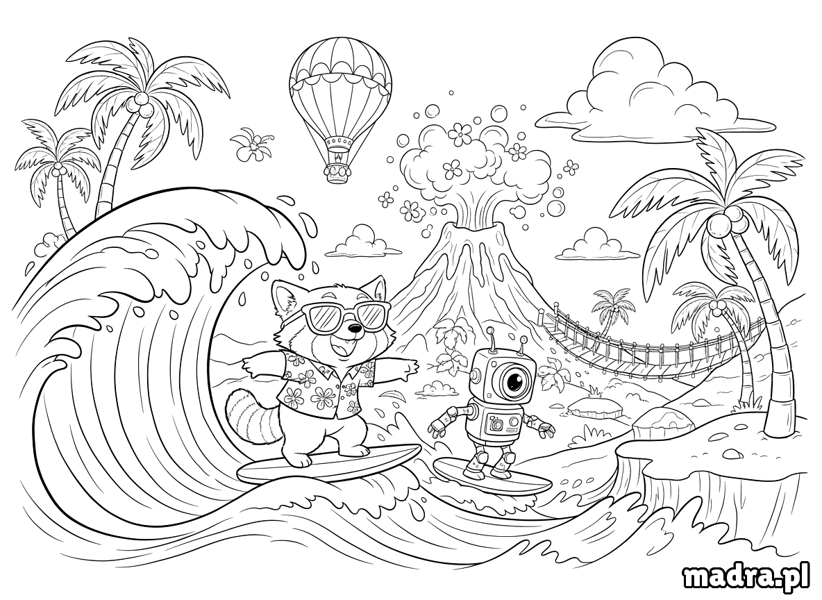kolorowanka wakacje